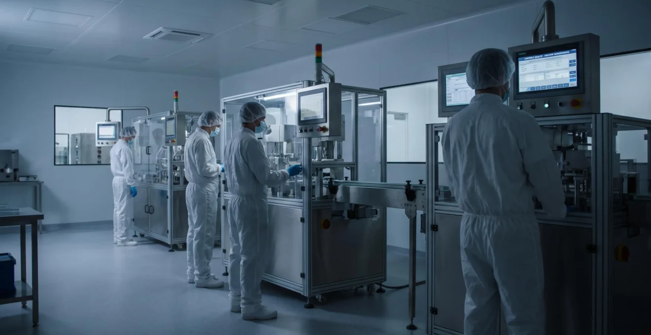Ligne de production moderne pour la fabrication de créatine monohydrate avec contrôles qualité et environnement stérile pharmaceutique